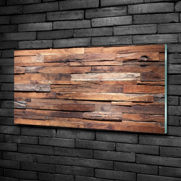 Glass wall art Wooden wall