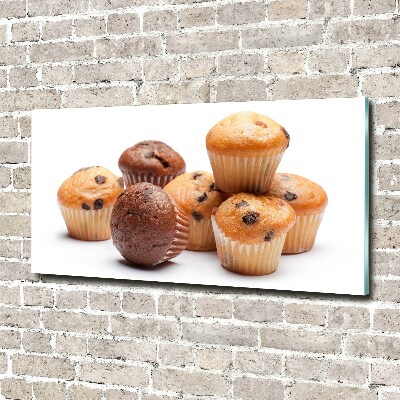 Wall art on glass Cupcakes