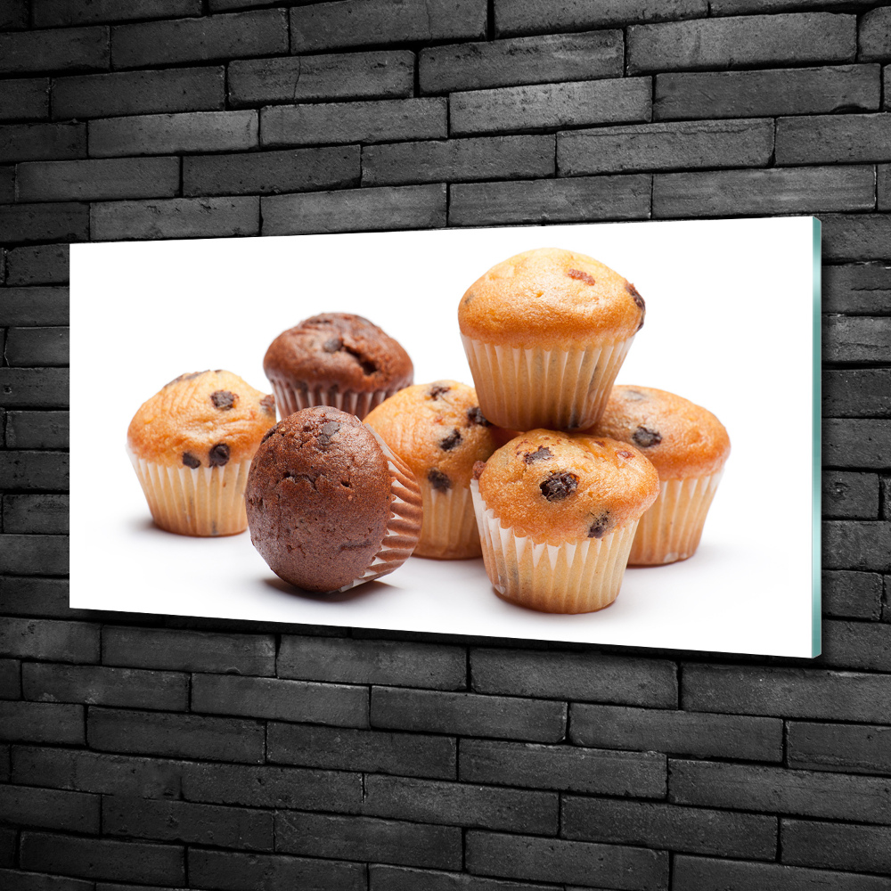 Wall art on glass Cupcakes