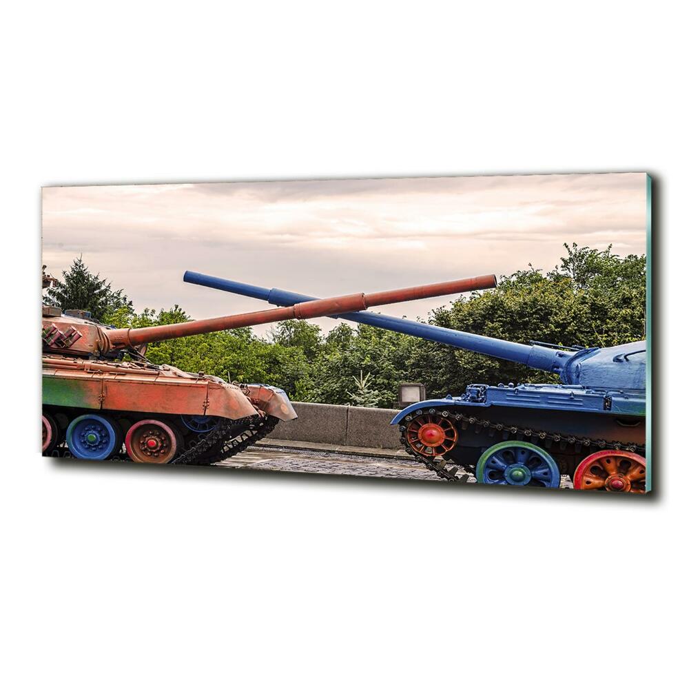 Glass picture print Two tanks