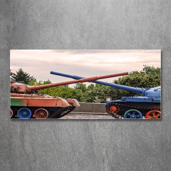 Glass picture print Two tanks