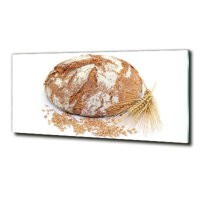 Wall art on glass Bread and wheat