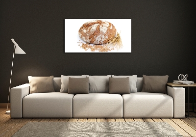 Wall art on glass Bread and wheat