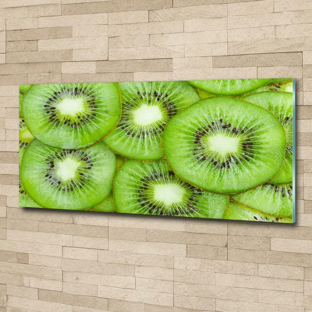 Wall art on glass Kiwi