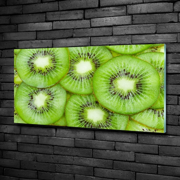 Wall art on glass Kiwi