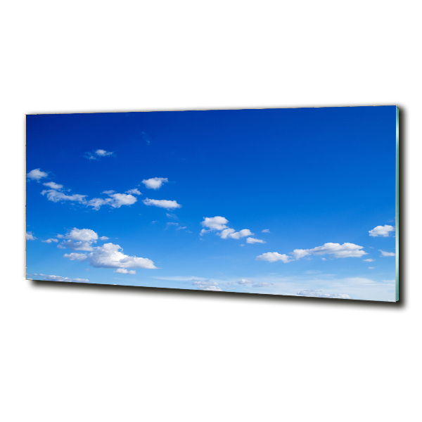 Glass art print Clouds in the sky