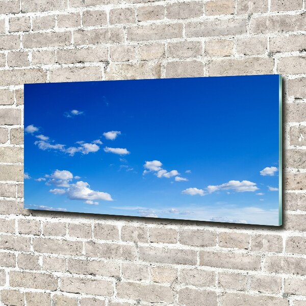 Glass art print Clouds in the sky