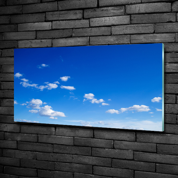 Glass art print Clouds in the sky