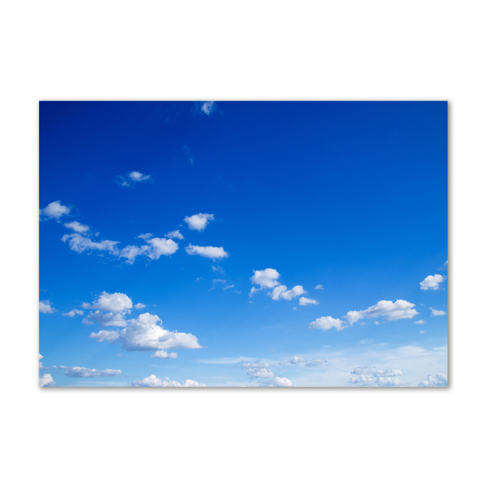 Glass art print Clouds in the sky