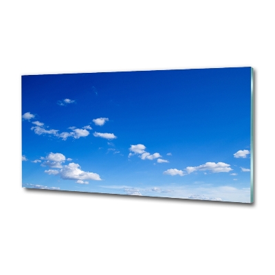 Glass art print Clouds in the sky