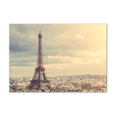 Glass wall art large Eiffel paris tower