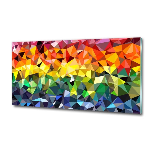 Glass art print Geometric background