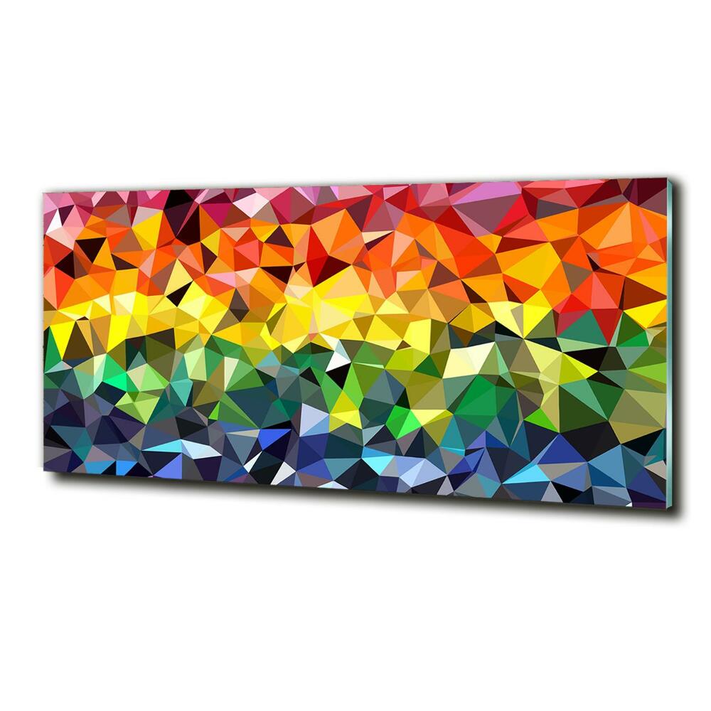 Glass art print Geometric background