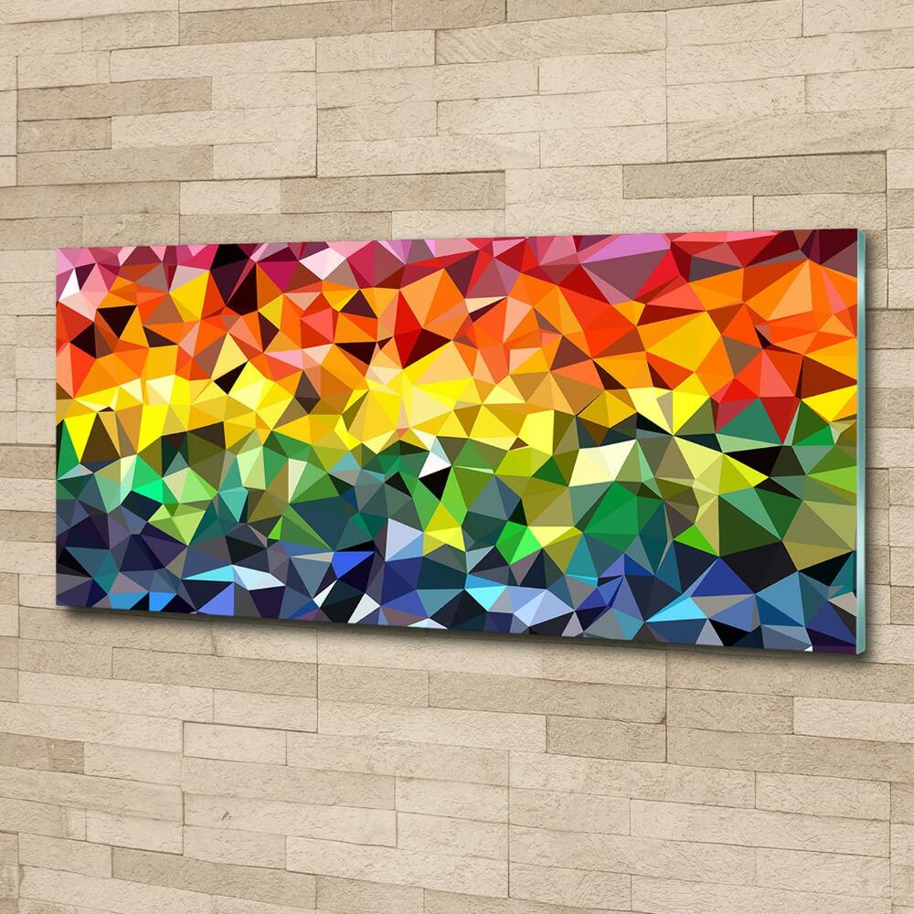 Glass art print Geometric background