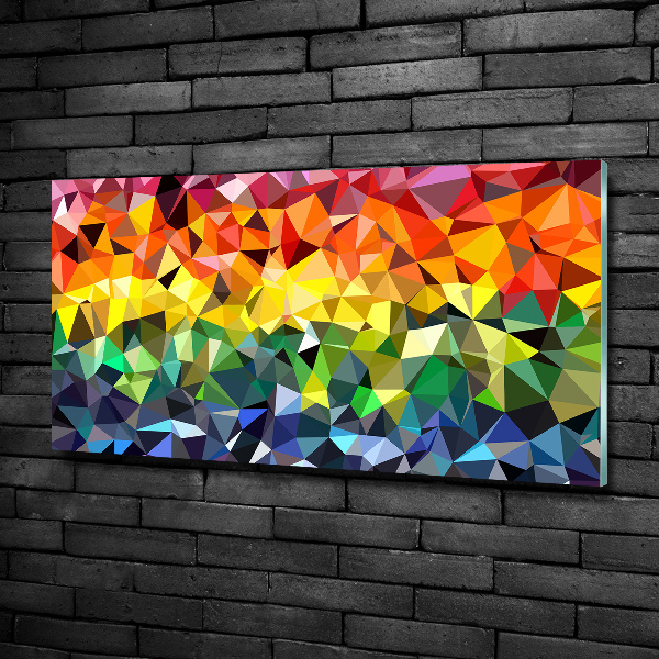 Glass art print Geometric background