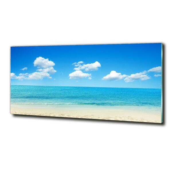 Glass art print Paradise beach