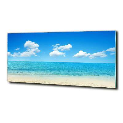 Glass art print Paradise beach