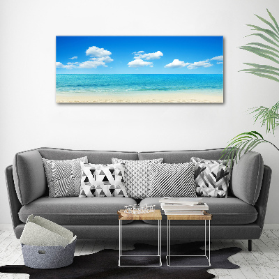 Glass art print Paradise beach