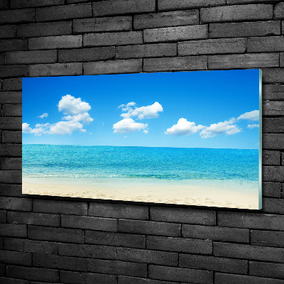 Glass art print Paradise beach