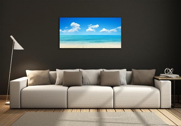 Glass art print Paradise beach