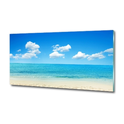 Glass art print Paradise beach