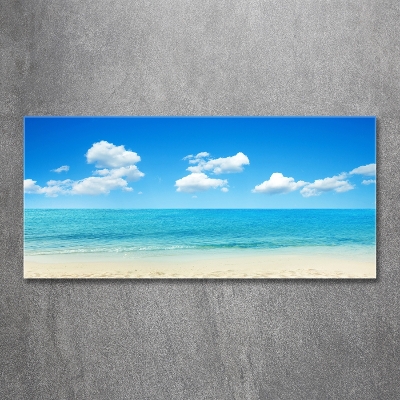 Glass art print Paradise beach