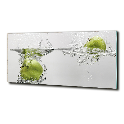 Glass art print Apple under water