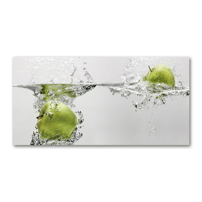 Glass art print Apple under water