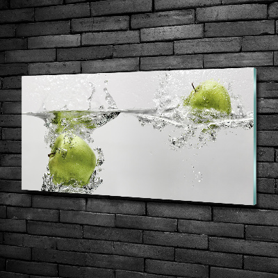 Glass art print Apple under water