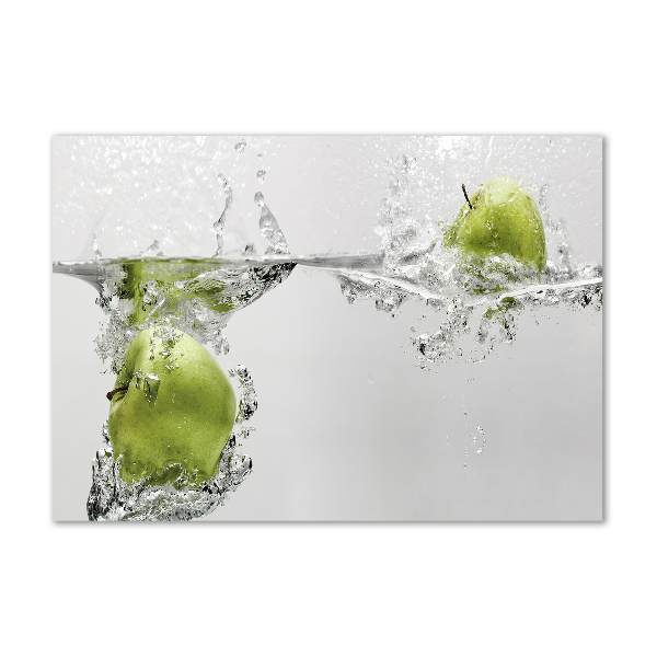 Glass art print Apple under water