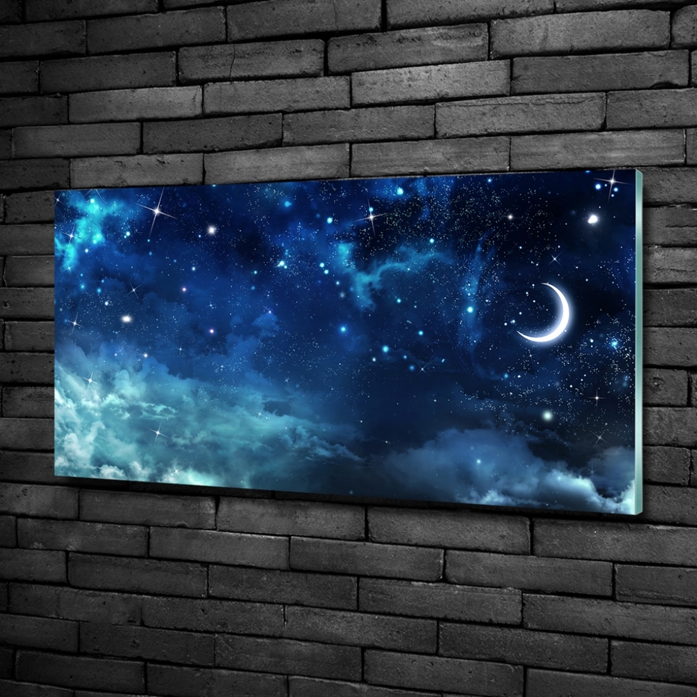 Glass art picture Starry sky