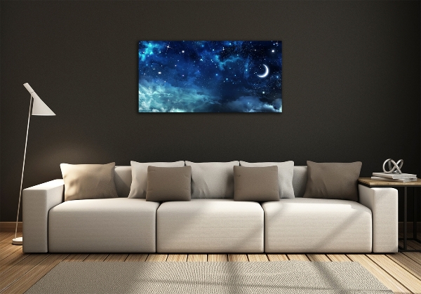 Glass art picture Starry sky