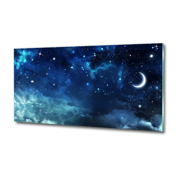 Glass art picture Starry sky