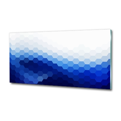 Glass art print Cube background