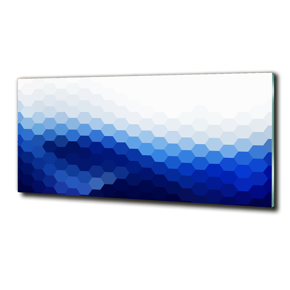 Glass art print Cube background