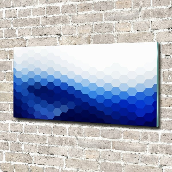 Glass art print Cube background