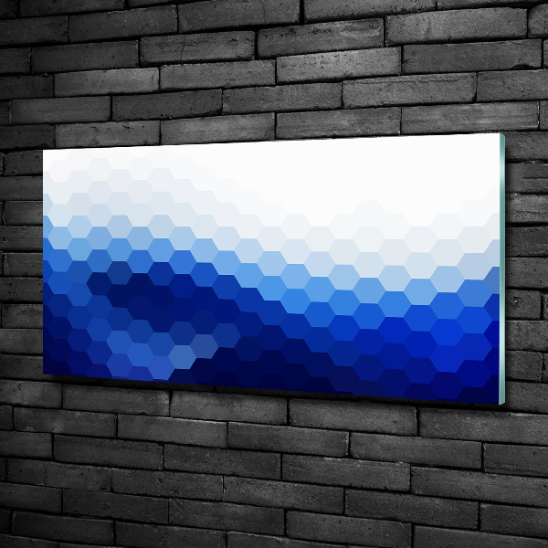 Glass art print Cube background