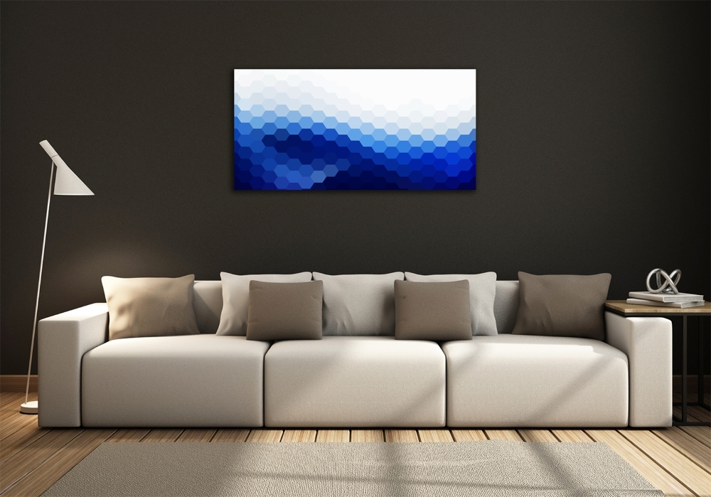 Glass art print Cube background