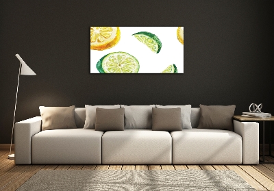 Wall art on glass Lemon and lime