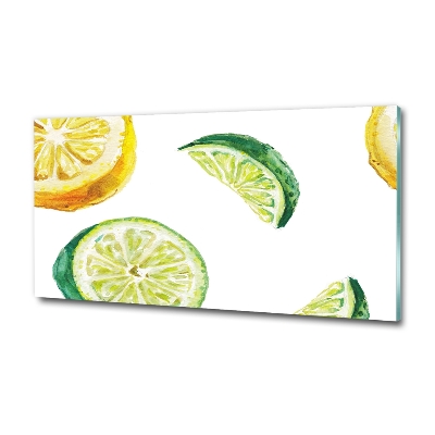 Wall art on glass Lemon and lime