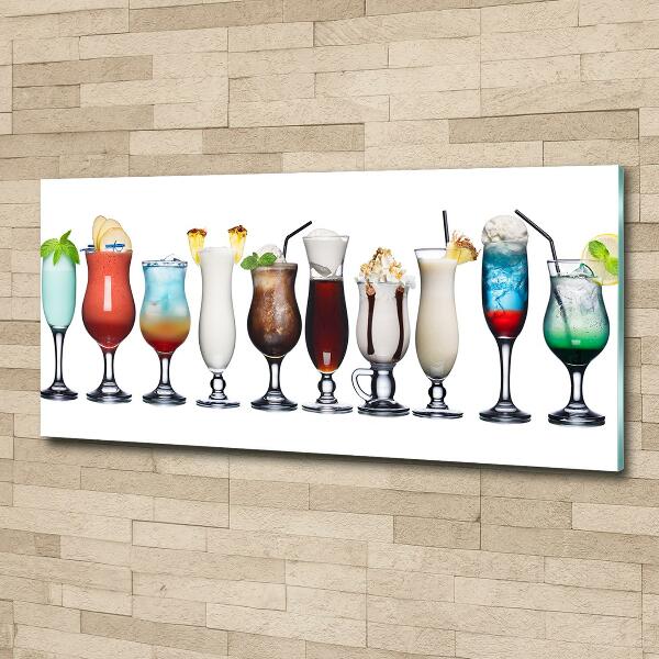 Wall art on glass Drink set