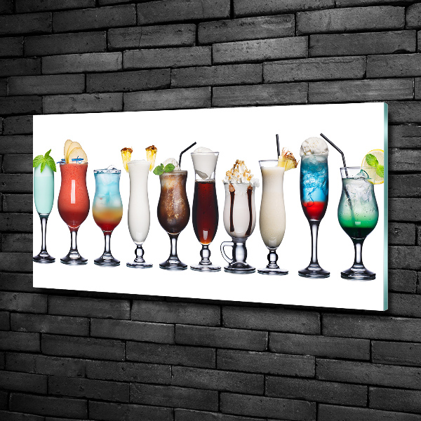 Wall art on glass Drink set