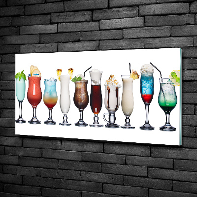 Wall art on glass Drink set