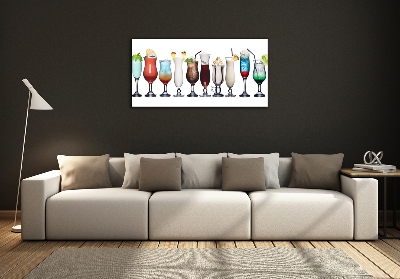 Wall art on glass Drink set