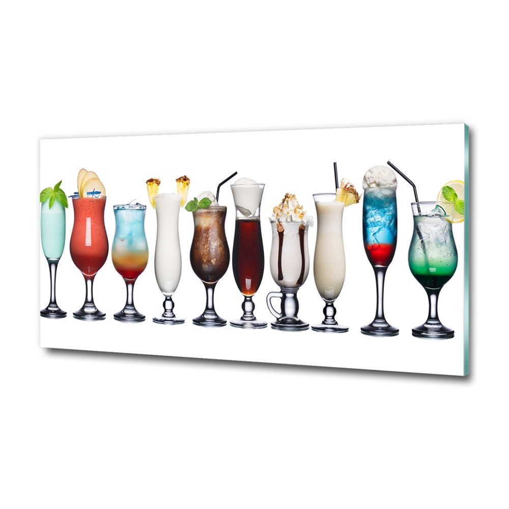 Wall art on glass Drink set