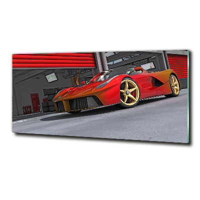 Glass picture print Racer