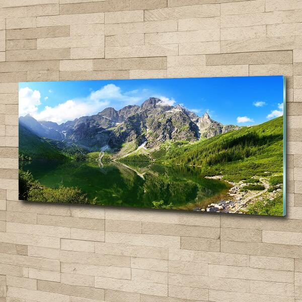 Glass art print Morskie oko tatry