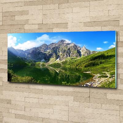 Glass art print Morskie oko tatry