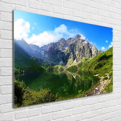 Glass art print Morskie oko tatry