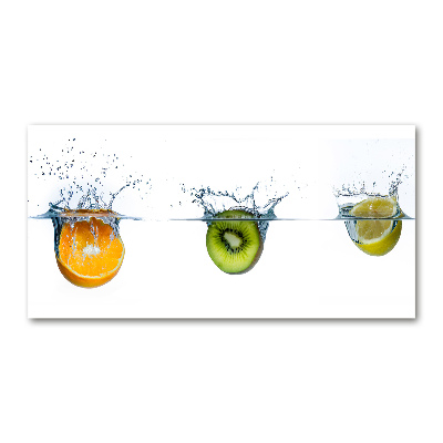 Wall art on glass Fruit underwater